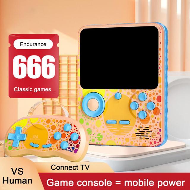 Built-in 666 jogos de pouco peso 3.5 Polegada tela máquina de